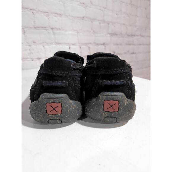TWISTED X Aztec Print Canvas & Suede Loafers Driving Mocs Women's Sz 7.5 Black - Picture 9 of 11